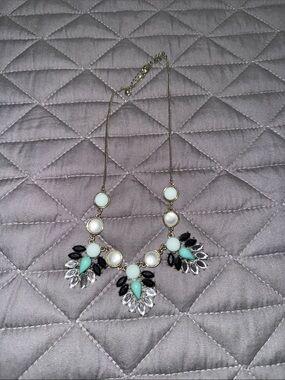 Mint & Pearl Statement Necklace - Women Jewelry